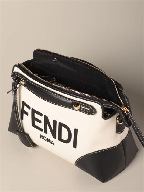 new whit fendi hand bag